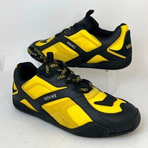 Versace Galaxia Men Sneakers Yellow Black Men Size 46 US13